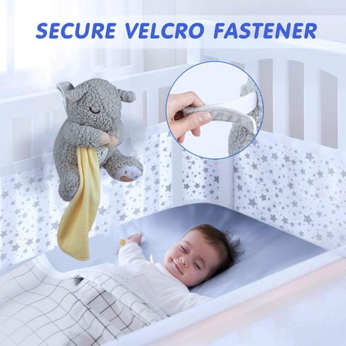 BEREST Rechargeable Baby Sleep Soother, Mom's Heartbeat Babies Cry Sensor Lullabies & White Noise Sound, Nursery Decor