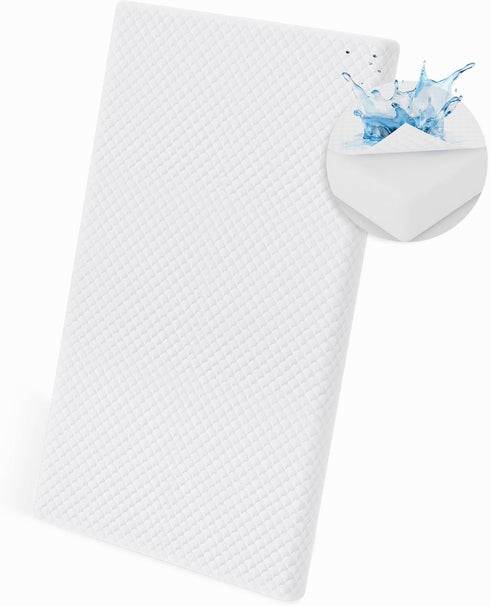 Pack and Play Mattress 38"x26"x1.5", Waterproof Pack n Play Mattresses High Density
