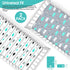 Set 2 BROLEX Baby Fitted Crib Sheets: Kid Crib Sheets - of for Toddler Standard Size Crib Mattress for Boys and Girls