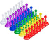 48 Pcs Multicolor 1 Inch Board Game Pieces, Plastic Pawns for Tabletop Games, Random Color Accessories