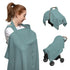 Nilsa 5-in-1 Muslin Nursing Cover up for Breastfeeding & Baby Car Seat Cover