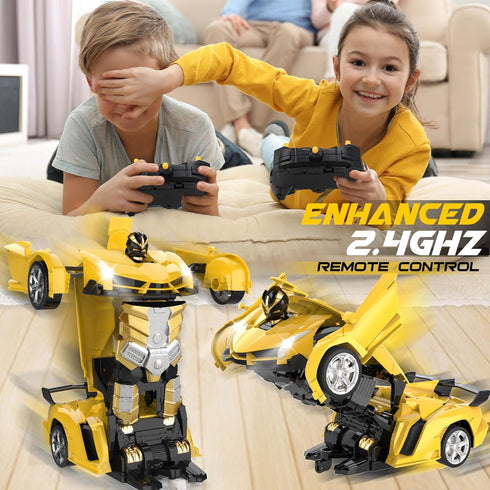 Dolanus Remote Control Car, Transform Robot RC Cars for Ages 5-12, Kids Toys, Birthday Gifts for Boys