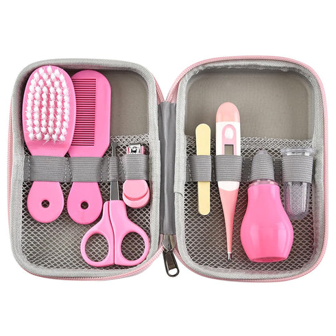 Buachois Baby Grooming Kit, Infant Safety Care Set with Hair Brush Nail Clipper