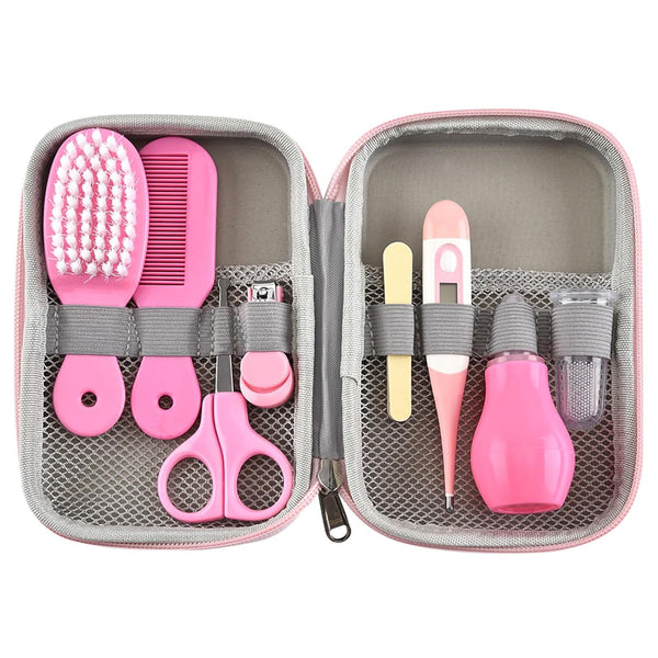 Buachois Baby Grooming Kit, Infant Safety Care Set with Hair Brush Nail Clipper