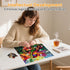 Hummingbird 200 11.2 11.2 Mocfesk Stained Glass Wooden Puzzles, Colorful Bird & Floral Wooden Jigsaw Puzzles for Adults