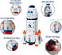 3-5 Wbzle Space Rocket Toys, Rocket Ship with Astronaut Toy for Educational, Concentration, Learning Rocket Fun Space