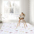 51" CLCROBD Baby Splat Floor Mat for Under High Chair/Arts/Crafts, Waterproof Anti-Slip Food Splash Spill Protector
