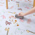 51" CLCROBD Baby Splat Floor Mat for Under High Chair/Arts/Crafts, Waterproof Anti-Slip Food Splash Spill Protector