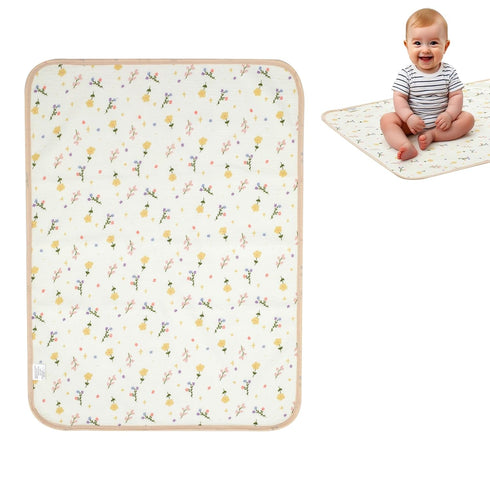 Muslin Diaper Changing Pad, Waterproof Diaper Change Mat Liner for Baby, Reusable