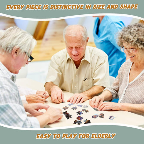10 Pack 16 9.45 12.6 Inch(Vivid) Hiboom Piece Large Jigsaw Dementia Puzzles for Alzheimers Senior Easy Puzzles Dementia