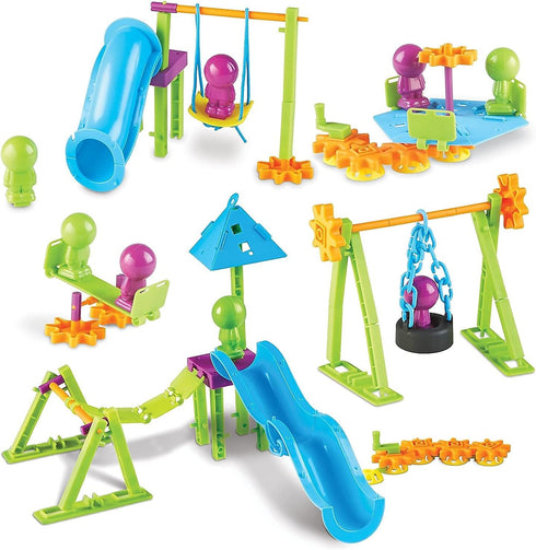 Learning Resources 104 Pieces Playground Engineering & Design STEM Set for Kids Ages 5+