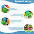 AMOR PRESENT 6PCS Playground Balls with Air Pump, 7inch Inflatable Dodge Ball, Colorful Handball for Kids Games