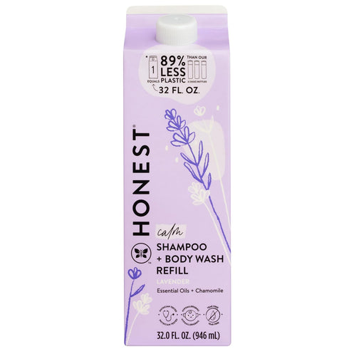 The Honest Company 2-in-1 Cleansing Shampoo Body Wash Refill Carton Gentle for