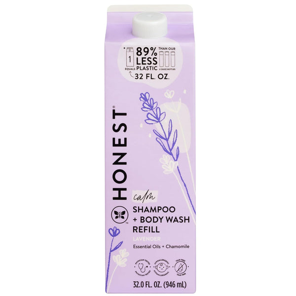 The Honest Company 2-in-1 Cleansing Shampoo Body Wash Refill Carton Gentle for