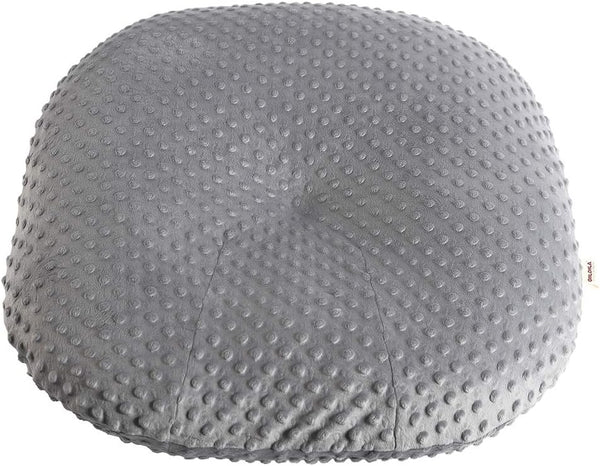 OWLOWLA Newborn Lounger Cover, Minky Removable Slipcover Fits Newborn Lounger for Baby Boy Girl (Gray)