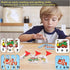 80 Words Self-Correcting Spelling Puzzles, Double-Sided Three and Four Letter Words for Preschool Learning