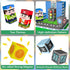 100 Set, Playset PCS Kids Magnetic Building Blocks, Police Station and Pirate Ship Theme, Educational Construction Toy