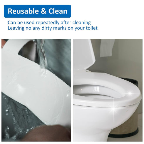 Doytn Universal Pee Deflector for Toilet Seat with Toilet lid Lifter, Toilet Splash Guard Prevents Kids and Adult from