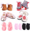 QSKJJI 18 inch Doll Accessories, 5 Pairs of Doll Shoes+2 Socks 18 Doll