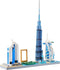 Architecture Dubai Skyline Collectible Model Building Kit Micro Blocks Sets for Adults