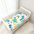 Bseiialft 52 28 Colorful Dinosaurs Rainbows Crib Sheets for Boys Girls Soft and Breathable Cotton Baby Sheets