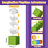 Minoskia 150 3-5 4-6 5-7 6-8 Magnetic Blocks, PCS Magnetic Building Blocks Sensory Toys for Year Old Boys Girls Easter