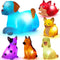 Bath Toys for Toddlers 1-3: 6 PCS Light-Up Dog Bath Toy Set,
