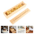 VOSAREA Lidded Wooden Pregnancy Test Keepsake Box Elegant Announcement Storage Case for First Positive Test Beautifully