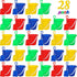 Shindel 28Sets Sand Buckets and Shovels for Kids, Beach Buckets Travel Sand