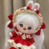 Plush Doll Clothing Set for 20cm Anime Character, Adorable Costumes for Plush Toys Gift for Girls (Red Clothes)