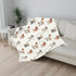Wicbfdfv 60x80inch Cute Sport Bears Golf Baseball Basketball Baby Boy Girl Blankets Sports Lover Gift White Flannel