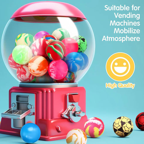 500 Pieces Bouncy Balls in Bulk, 25 mm/1 Inch Rubber High Bouncing Balls for Kids Party Favors and Outdoor Activities