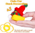Christmas Rubber Ducks Toys, Yellow Duck Car Ornaments for Dashboard Decorations