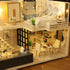 GuDoQi DIY Miniature Dollhouse Kit, Tiny House with Furniture and Music, 1:24 Scale Gift