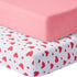GUNTAIL Baby Crib Sheets for Boys Girls, 2 Pack Fitted Crib Sheet