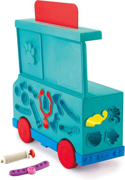 Cra-Z-Art Softee Dough Pet Care Vet Mobile Playset, Modeling Dough Toy for Kids Ages 3 Years & Up