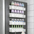 ieddet 4 Pack Magnetic Baby Bottle Organizer for Refrigerator, Bottle Organizer Rack with