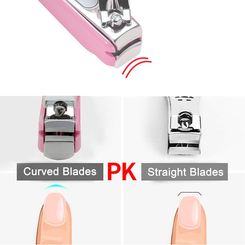 PAFASON Baby Safety Nail Clipper Cutter Trimmer with Nail Catcher and Baby Glass Nail File, Czech Float Glass,