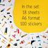 100Pcs Kids Tool Stickers, Hammer Decals for Toddler Tool Set, Tool Toys for Boys and Girls, Kids Tool Bench
