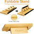Card Holders for Playing Cards with Adjustable Stand, Set of 4, Wooden Organizer for Canasta Hand and Foot