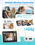 Elzeeo 1080P 360 Wireless Baby Car Camera with Upgraded Auto Night Vision, HD Car Baby Monitor with Adjustable, Easy