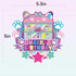 Terasilian Cartoon Cat Dollhouse Cake Toppers for Girls Party Supplies Dollhouse Theme Birthday Cake Topper Pink Cat
