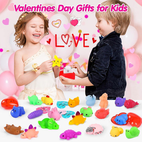 130pcs Party Favors Squishy Toys : Kawaii Squishies Fidget Toys Treasure Box Toy for Classroom Prizes Students Teacher