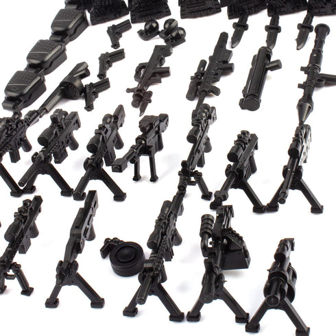 Pack WW2 3 Military Weapons Gun Accessories, U.S. Basic Edition Soldier Model Military Toys for Children Years Older
