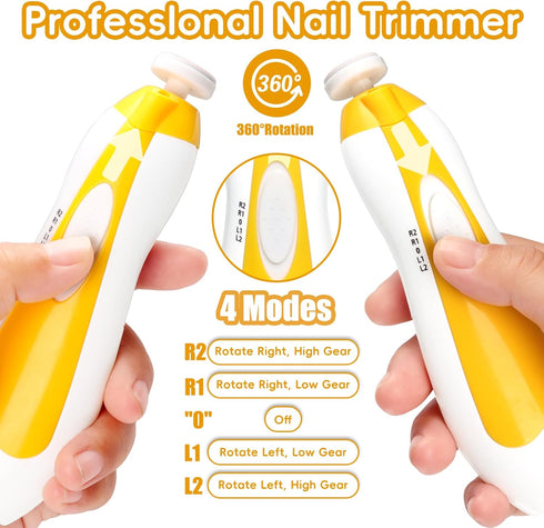 Trimmer 6 1 Set Qunlions life Baby Nail Electric, in Baby Nail File Clippers Infant Grooming Kit Manicure for Toddler