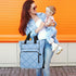 SUABO Backpack Baby Diaper Bag Blue Ice Cream Large Bag Waterproof Travel Diaper Bags for Moms and Dads