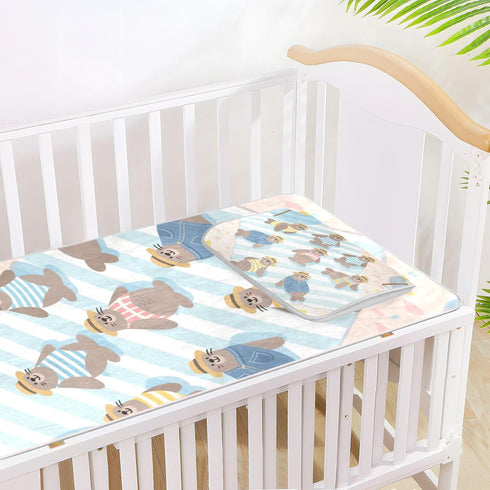 SyXIOP 28" 52" Cartoon Cute Seal Beach Vacation Cooling Baby Waterproof Crib Mattress Cover x Washable Padded Crib