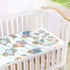 SyXIOP 28" 52" Cartoon Cute Seal Beach Vacation Cooling Baby Waterproof Crib Mattress Cover x Washable Padded Crib