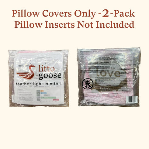 Momcozy (2 Pack Maternity Pillow Cover ONLY Compatible with Pregnancy Pillow Covers-Pillow NOT Included)
