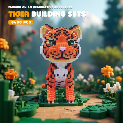APENGBAOL Set, 8-12,Cat Sets 8 Old6488 Creator Tiger Building Tiger Micro Building Blocks for Boys Age Mini Blocks